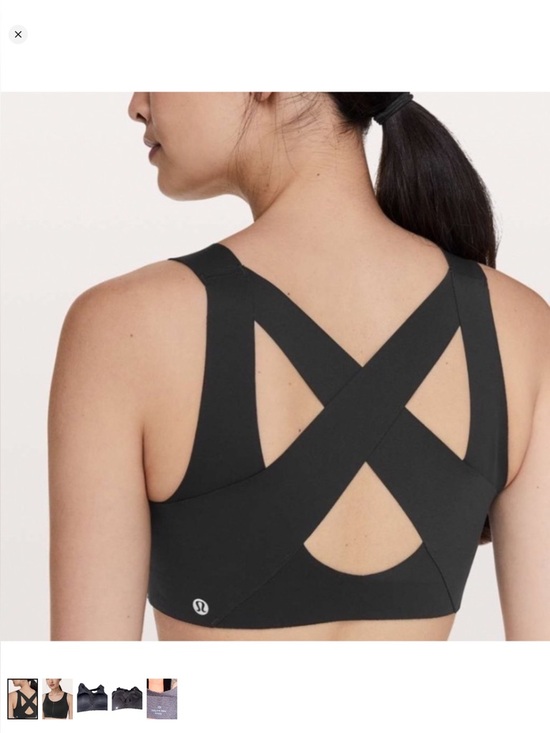 lululemon athletica Other - Lululemon Enlite Front Zip Sports Bra Black High Support